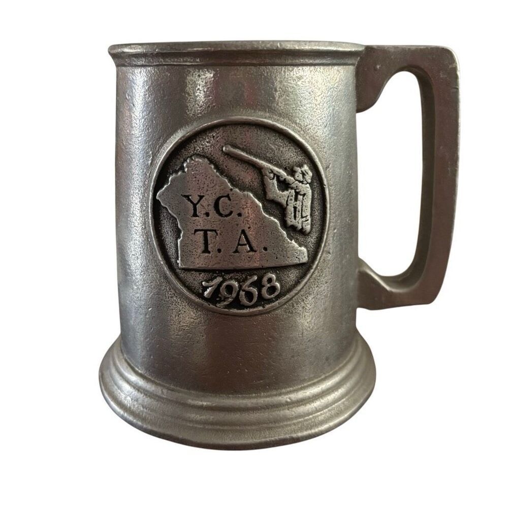 York County Trapshooting Association 1968 Wilton Pewter Tankard Mug